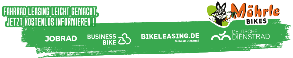 Leasing Möhrle-Bikes Göppingen bei Esslingen Markenfahrräder Cube Conway Mondraker Trek Riese und Mueller Victoria Kalkhoff E-Bikes Jobrad XXL Businessbike Deutsche Dienstrad Bikeleasing