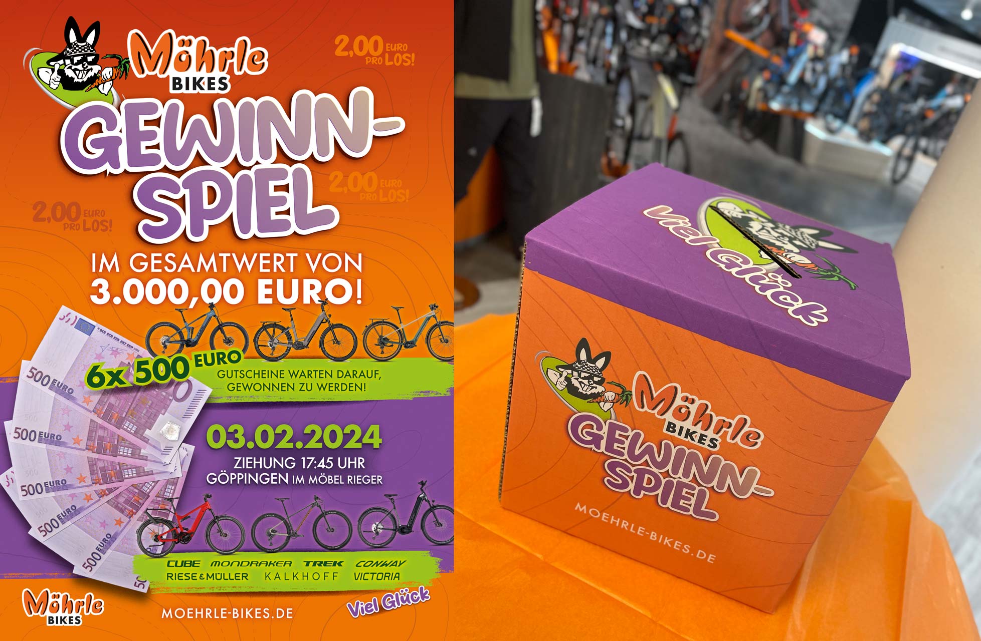 Mega GEWINNSPIEL Moehrle-Bikes Göppingen