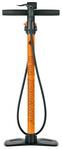 Standpumpe SKS Air Worx 'orange' control Stahlkörper mit Manometer