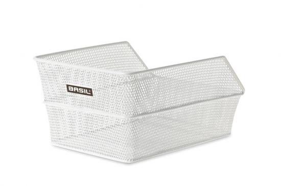 Hinterradkorb Basil Cento S Schultasche 35,5x25,5x17,5cm, wei, engmaschig