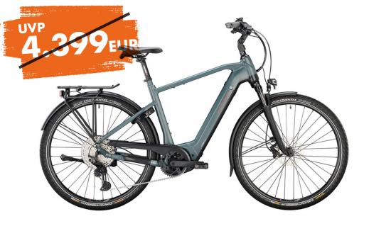 VICTORIA eTrekking 12.9 HE. Deore XT 11Gg, Bosch CX m.Kiox, green matt bis 150 kg Zul.GG.