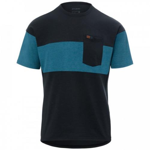 Giro M Ride Jersey black/harbor blue