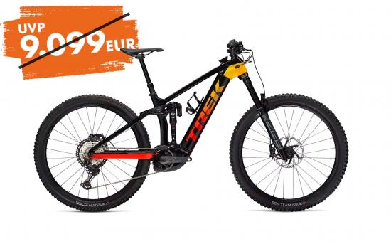 Trek Rail 9.8 XT Gen 3 Black/Marigold to Red Fade 