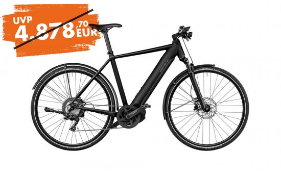 Riese und Mller Roadster touring black matt 56cm incl. Gepcktrger, SmartphoneHub, Abus Shield Schlosskette und Tasche