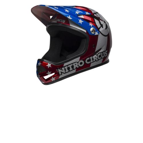 Bell Helm SANCTION red/sil/blu NitroCir