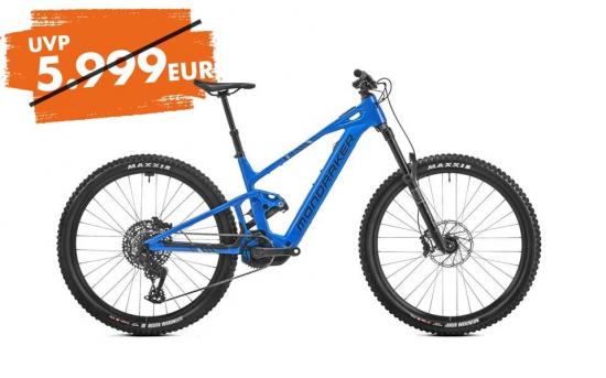 Mondraker LIGHT e-MTB  SLY R Marlin Blue mit elektronischer Schaltung SRAM S1000 Eagle AXS T-Type 12 Gg.