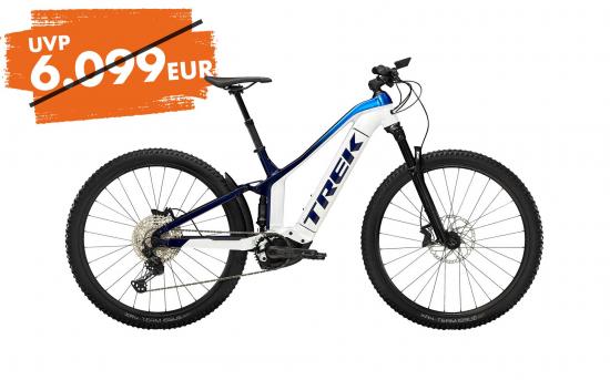 Trek Powerfly FS 7 Crystal White/Alpine-Dark Blue Fade